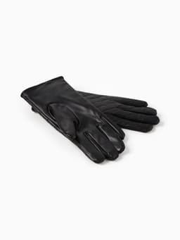 Перчатки женские, без утеплителя, безразмерные, чёрные