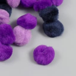 Декор для творчества «Помпончики. Сиреневый туман», d=2.5 см, набор 30 шт.