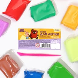 Воздушный пластилин, прыгающий «Союзмультфильм», 12 цветов