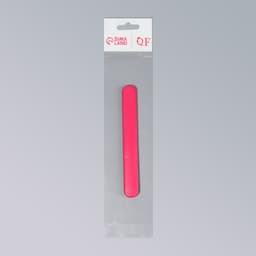 Пилка стеклянная для ногтей, 12.8 см, в пластиковом футляре, розовая