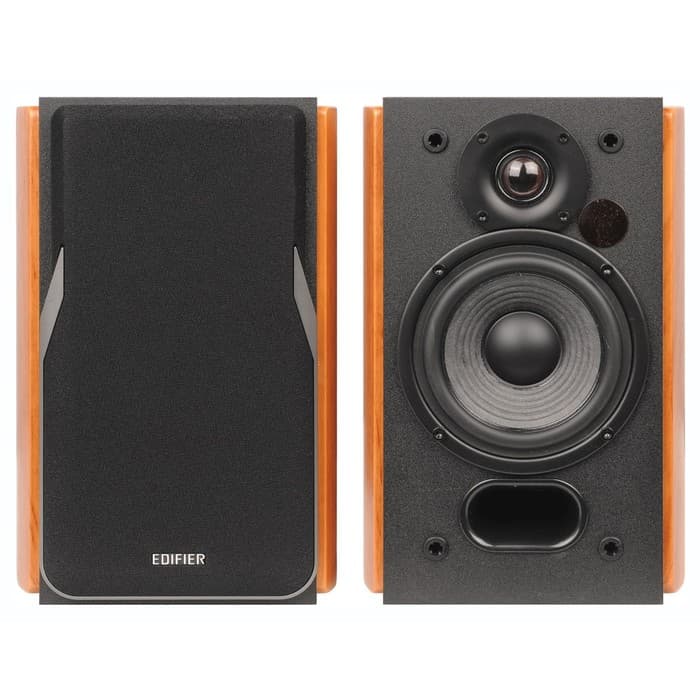 Колонки Edifier R1380T, формат акустики 2.0, стереосистема, 42 Вт, МДФ, от сети, коричневые