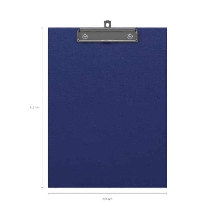 Планшет с зажимом А4, 2 мм, ErichKrause Standard, картон/бумвинил, синий (клипборд)