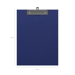Планшет с зажимом А4, 2 мм, ErichKrause Standard, картон/бумвинил, синий (клипборд)