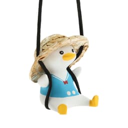 Подвес автомобильный, на зеркало «Утка в шляпе» высота 8 см, шнурок 50 см