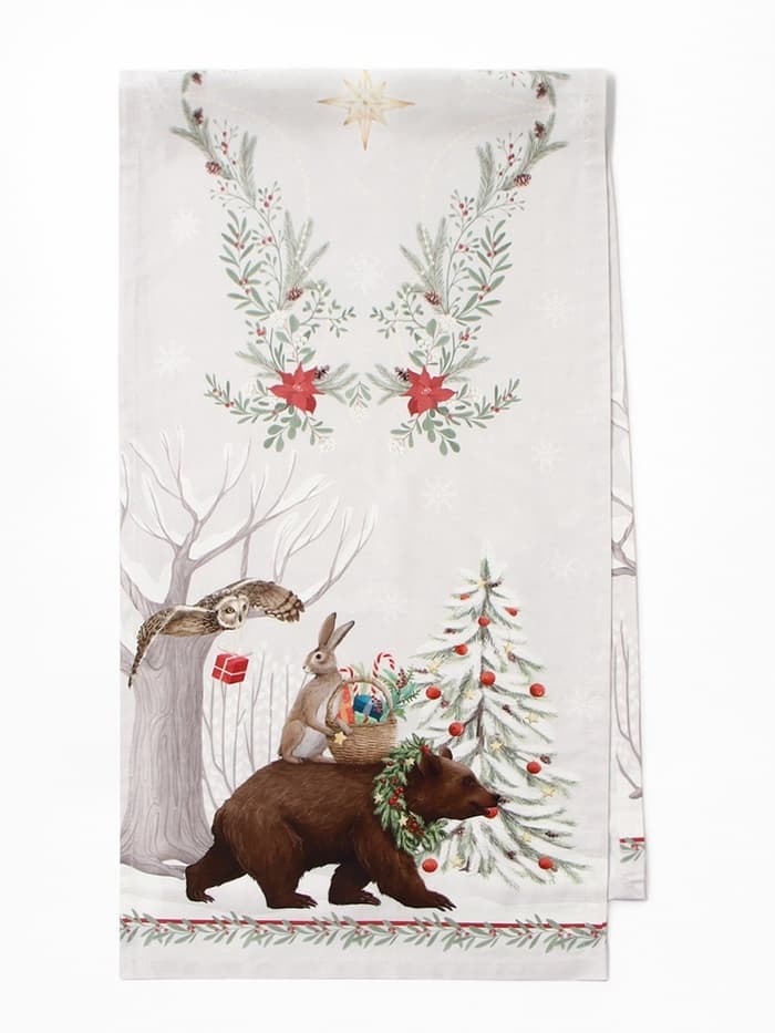 Дорожка новогодняя на стол «Этель. Новогоднее чудо», 40×149 см, 100% хлопок, саржа 190 г/м²