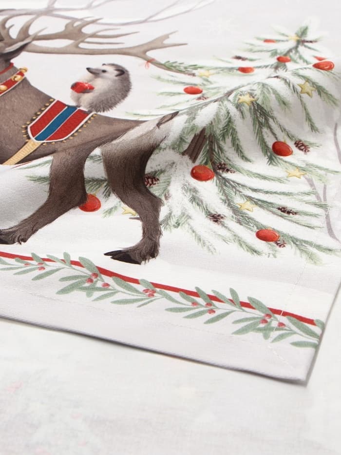 Дорожка новогодняя на стол «Этель. Новогоднее чудо», 40×149 см, 100% хлопок, саржа 190 г/м²