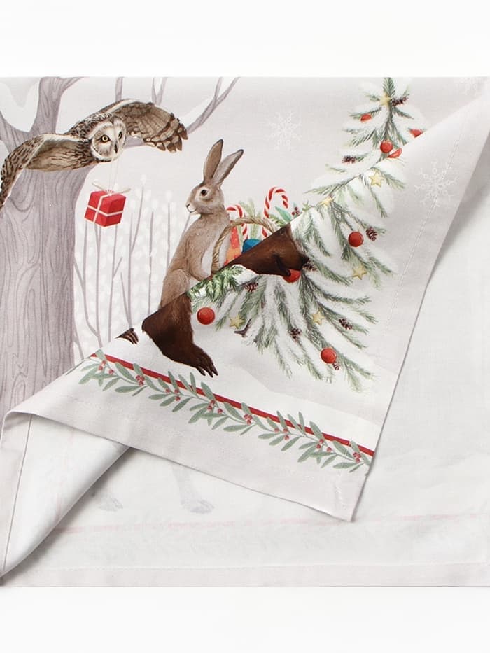 Дорожка новогодняя на стол «Этель. Новогоднее чудо», 40×149 см, 100% хлопок, саржа 190 г/м²