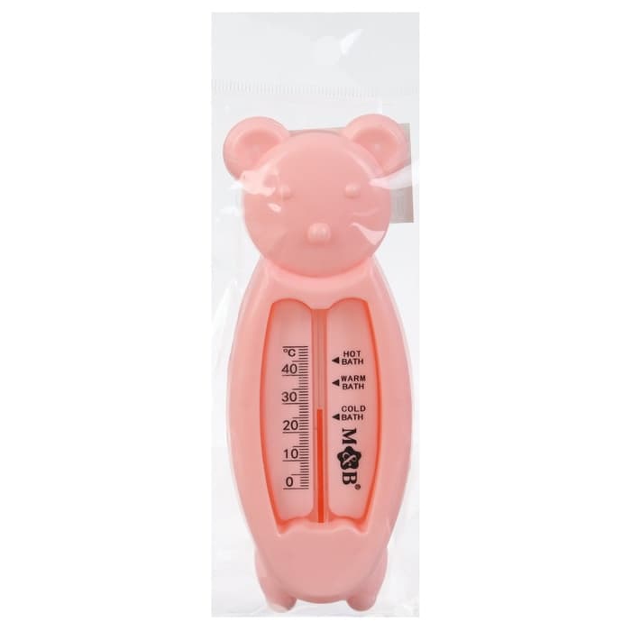 Термометр для ванной M&B «Мишка», розовый