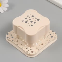 Дырокол фигурный рисунок 3.8×3.8 см «Россыпь сердец», 6.1×6.1×4.1 см