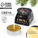 Свеча чайная «Новый год: Успех близок», диам 4 см