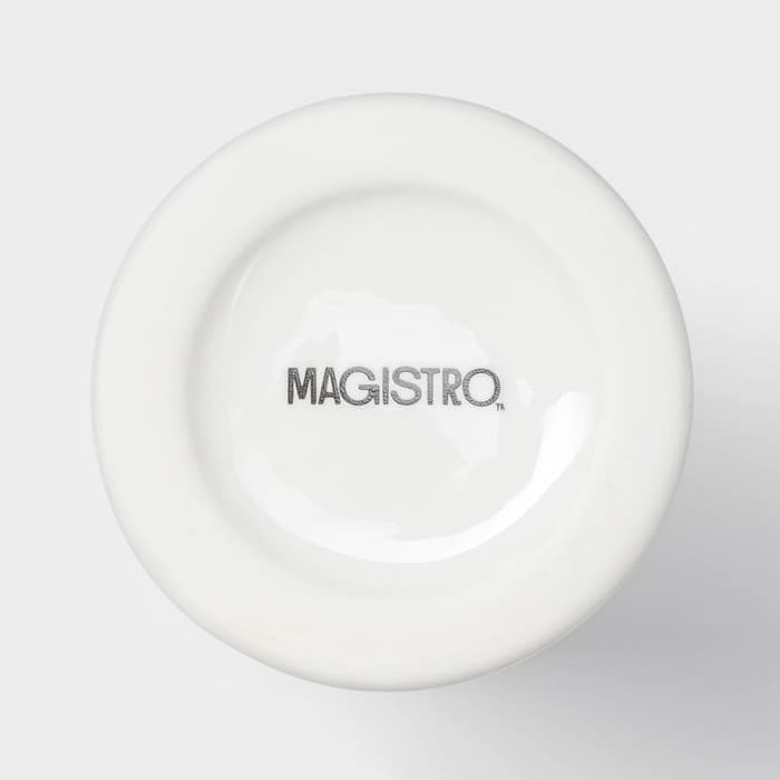 Ваза для цветов Magistro «Бланш», 7.7×18.5 см, фарфор, белая