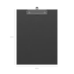 Планшет с зажимом А4, 2 мм, ErichKrause Standard, бумвинил, черный¶