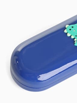 Футляр для очков на хлопушке, однотонный, размер 16×6×3.5 см, синий