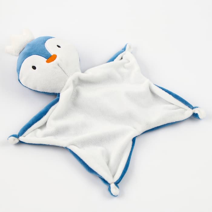 Подарочный набор Крошка Я «Пингвин»: комфортер 27 см + плед 71×125 см