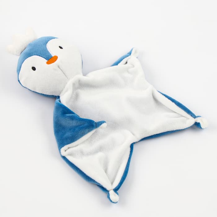 Подарочный набор Крошка Я «Пингвин»: комфортер 27 см + плед 71×125 см
