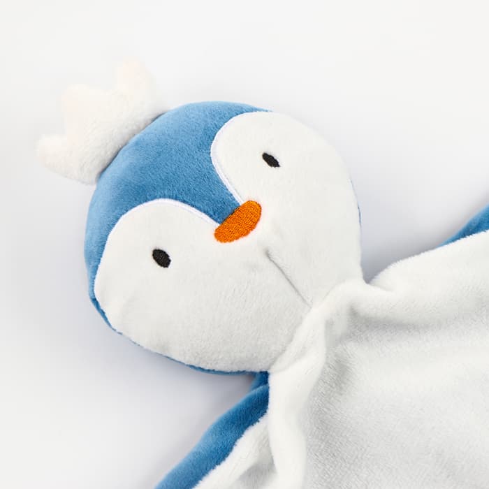 Подарочный набор Крошка Я «Пингвин»: комфортер 27 см + плед 71×125 см