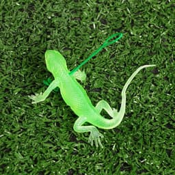 Декоративная подвеска «Ящерица», 10×4.5 см, резина, светящиеся, набор 10 шт.