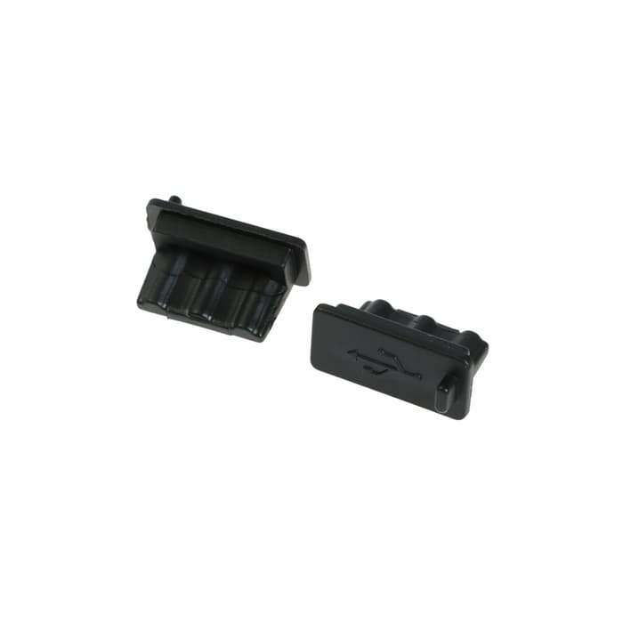 Заглушка USB, пластик, чёрный, набор 10 шт.