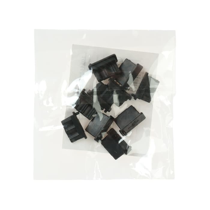Заглушка USB, пластик, чёрный, набор 10 шт.