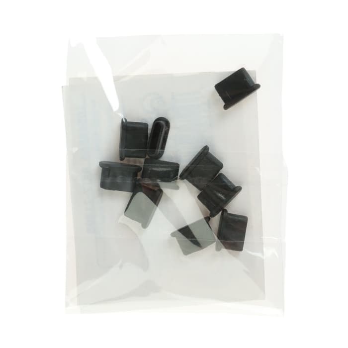 Заглушка Type-c, чёрный, пластик, набор 10 шт.