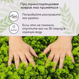 Декоративная панель, 50×50 см, «Высокий мох», Greengo