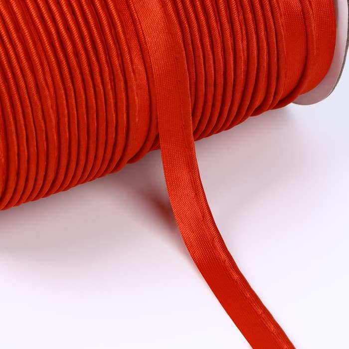 Кант атласный, 12 мм, 65±1 м, красный