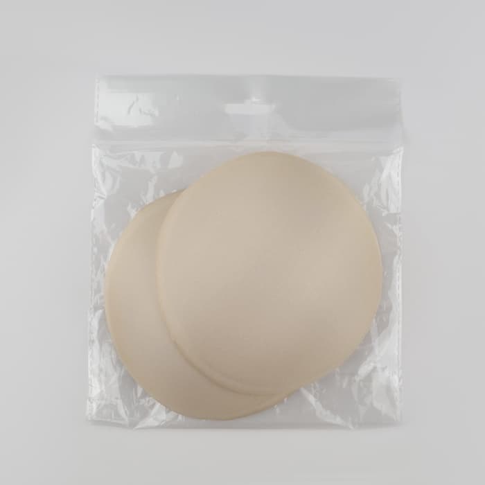 Чашки для бюстгальтера «Круг», 2XL (52), d=16.5 см, пара, бежевые