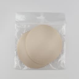 Чашки для бюстгальтера «Круг», 2XL (52), d=16.5 см, пара, бежевые