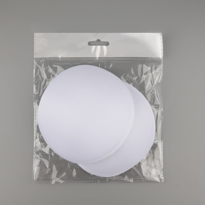 Чашки для бюстгальтера «Круг», 2XL (52), d=16.5 см, пара, белые