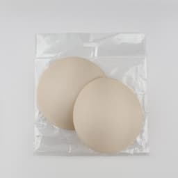 Чашки для бюстгальтера «Круг», L (48), d=14.5 см, пара, бежевые