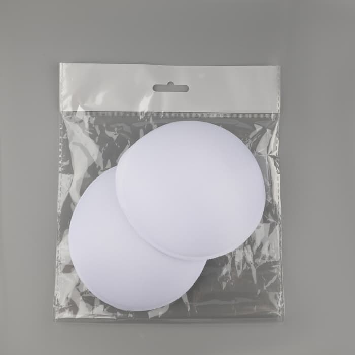 Чашки для бюстгальтера «Круг», L (48), d=14.5 см, пара, белые