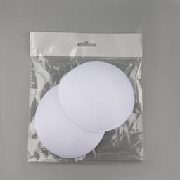 Чашки для бюстгальтера «Круг», L (48), d=14.5 см, пара, белые