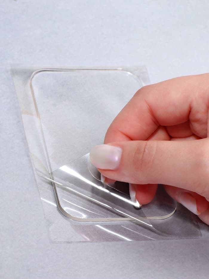 Планшет для наращивания ресниц, с клеевой поверхностью, 9×5.5×0.2 см