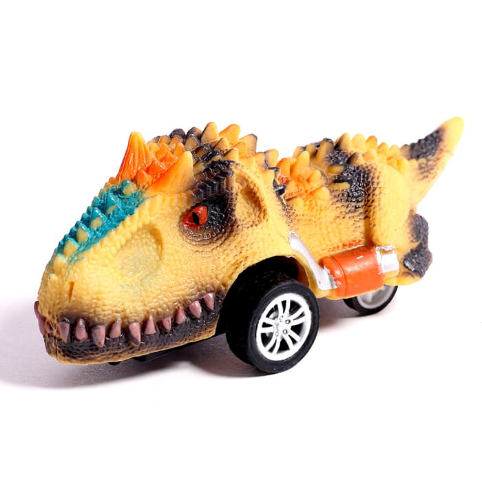 Игровой набор «Диногонки», инерционный механизм, 6 видов машинок, цвет МИКС