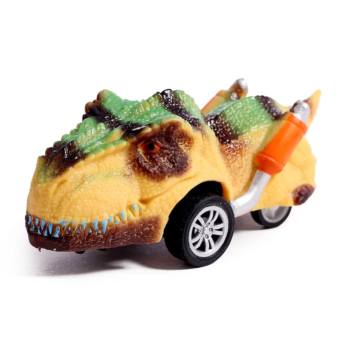 Игровой набор «Диногонки», инерционный механизм, 6 видов машинок, цвет МИКС