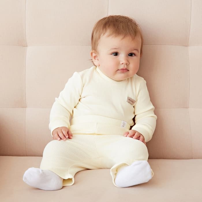 Брюки (клёш) для девочки MINAKU, рост 62-68 см, цвет айвори