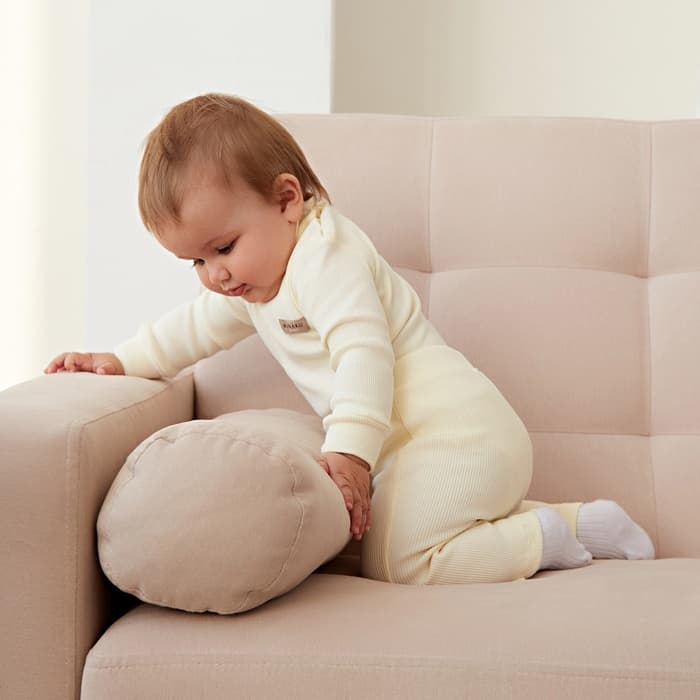 Брюки (клёш) для девочки MINAKU, рост 62-68 см, цвет айвори