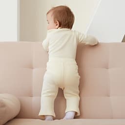 Брюки (клёш) для девочки MINAKU, рост 62-68 см, цвет айвори