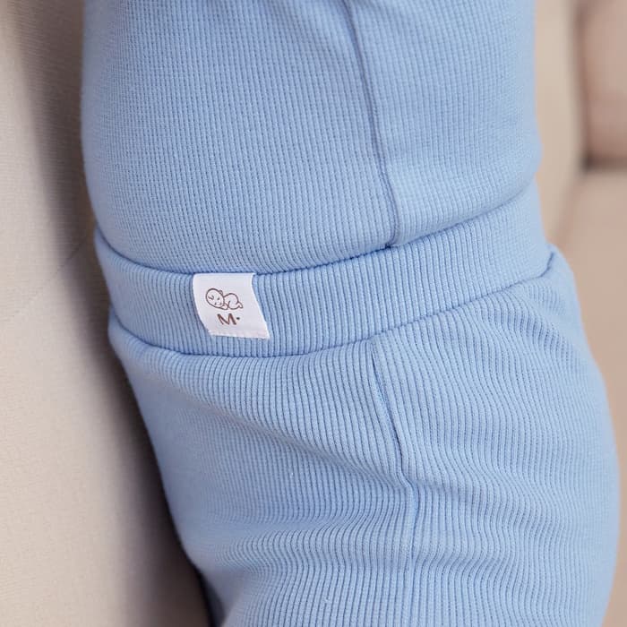 Брюки (клёш) для девочки MINAKU, рост 62-68 см, пыльно-голубые