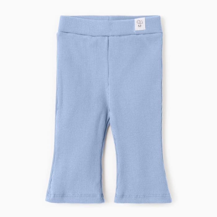 Брюки (клёш) для девочки MINAKU, рост 62-68 см, пыльно-голубые