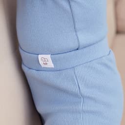 Брюки (клёш) для девочки MINAKU, рост 68-74 см, пыльно-голубые
