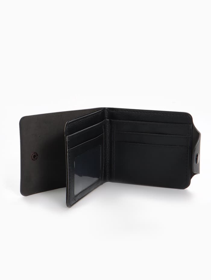 Кошелёк детский «Космонавт», маленький, на кнопке, чёрный