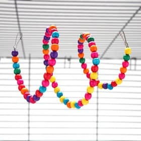 Игрушка для птиц, 100 см, цвет МИКС