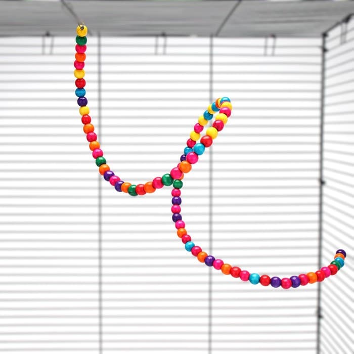 Игрушка для птиц, 100 см, цвет МИКС