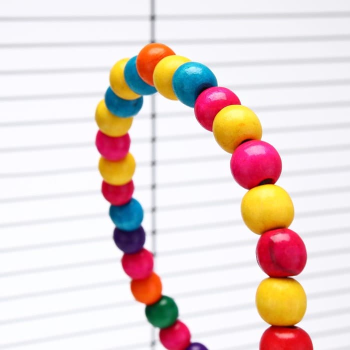 Игрушка для птиц, 100 см, цвет МИКС