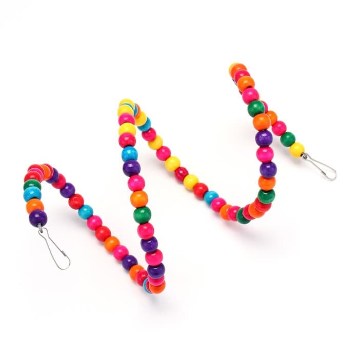 Игрушка для птиц, 100 см, цвет МИКС