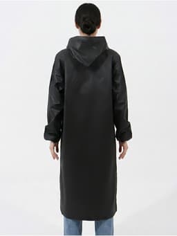 Дождевик - плащ, взрослый, размер 44-50, EVA матовая 140 г, чёрный