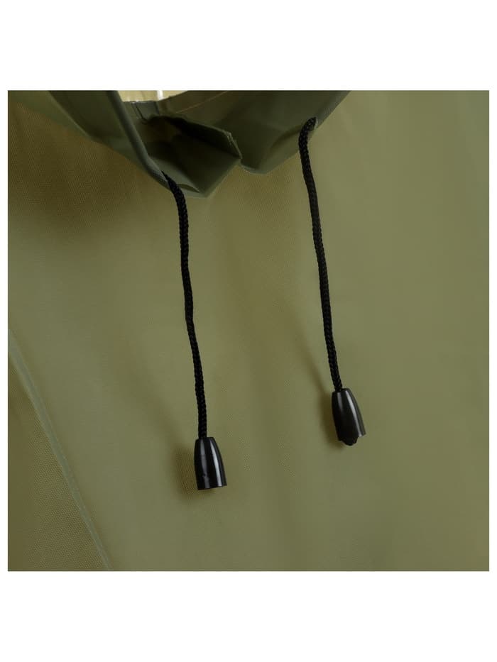 Дождевик - пончо, взрослый, размер универсальный, EVA матовая 160 г, зелёный