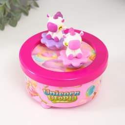 Сувенир музыкальный механический магнитный «Единороги», 12.2×12.2×11.5 см