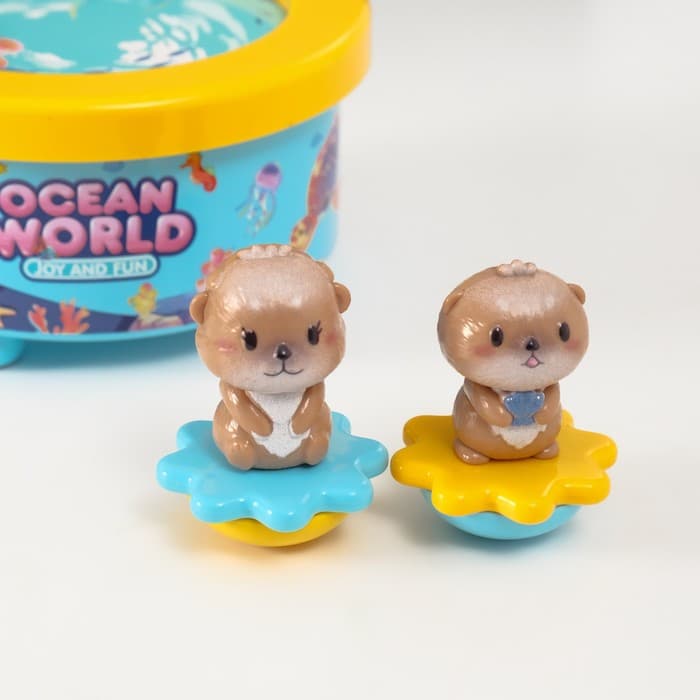 Сувенир музыкальный механический магнитный «Суслики», 12.2×12.2×11.5 см